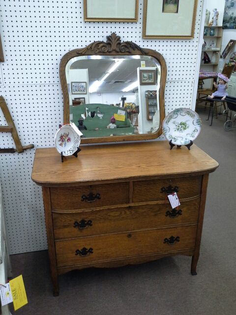 Antique Oak Dresser - Statesville Furniture Company