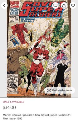 SUPER RARE SOVIET SUPER SOLDIERS Marvel Comic Book