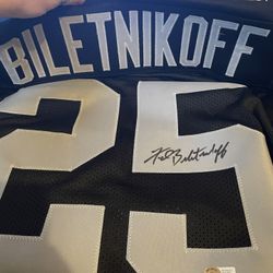 Signed NFL Jersey Blinketnioff 