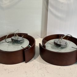Modern Wood Light Fixture Set Of 2