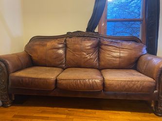 Leather Couch And Chaise