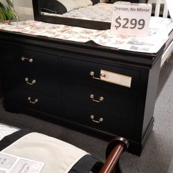 Brand New Black Dresser (58×35Hx16)