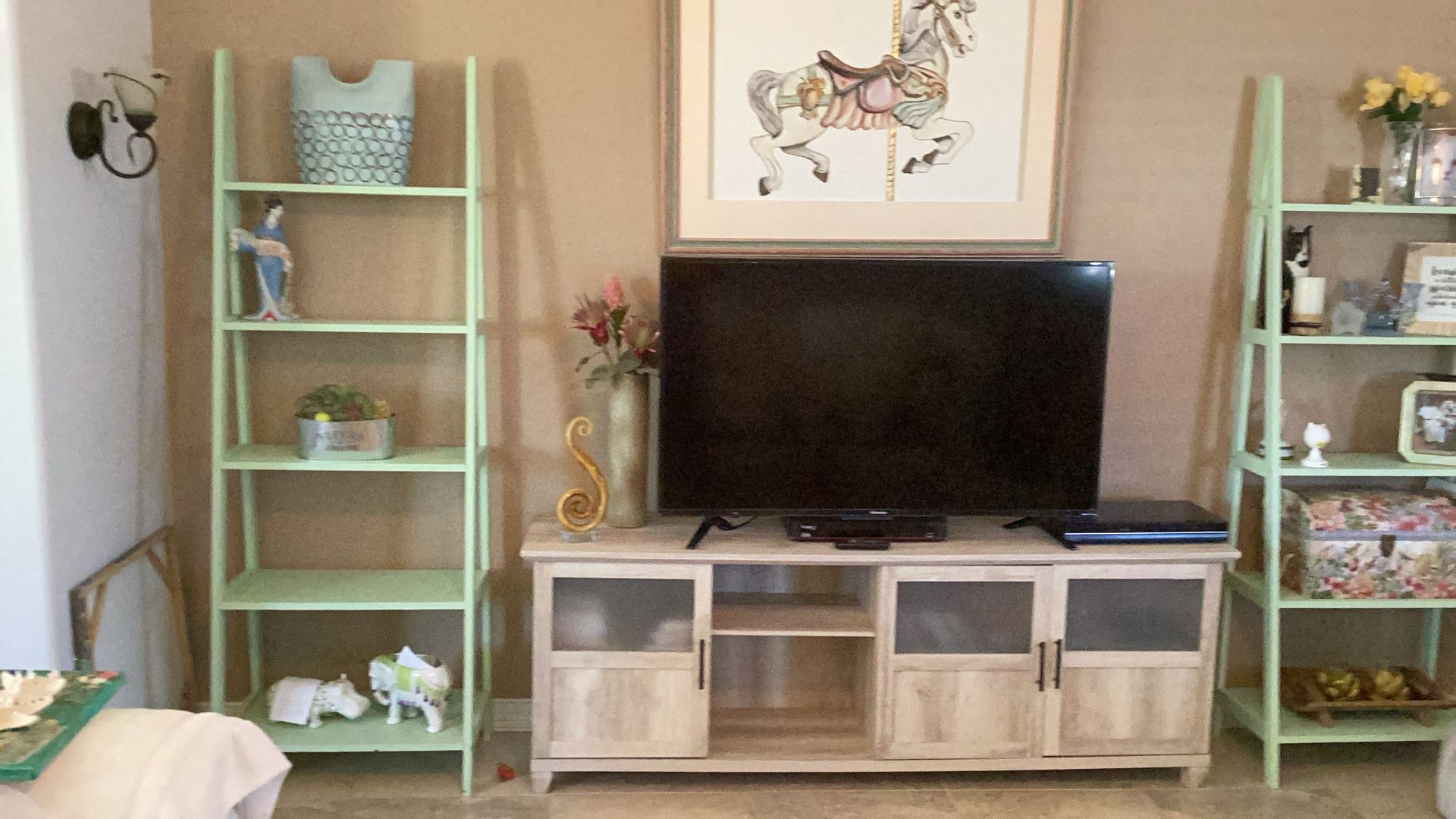 ENTERTAINMENT /TV Cabinet, Ladder Shelves / TV