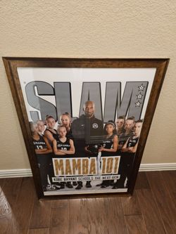 Kobe Bryant Poster w/Gold Frame