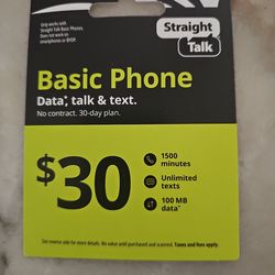 Straight talk basic phone plan