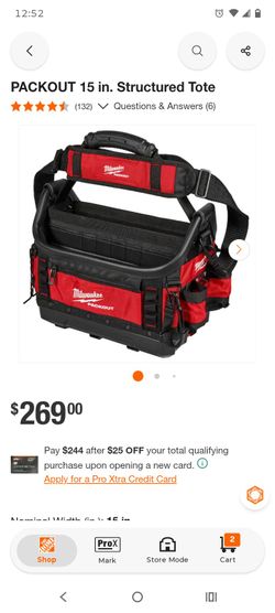 Milwaukee PACKOUT 15 in. Structured Tote
