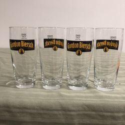Set Of 4 Gordon BIERSCH Beer Glasses (1997)