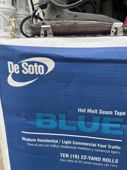 Hot glue tape for carpet