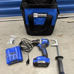 Kobalt 24-volt 1/2-in Keyless Brushless Cordless Drill 1 -Batteries Included