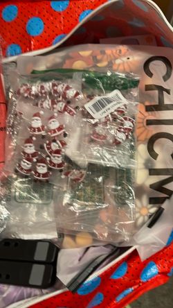 $1 each Christmas lights new, wood decor new