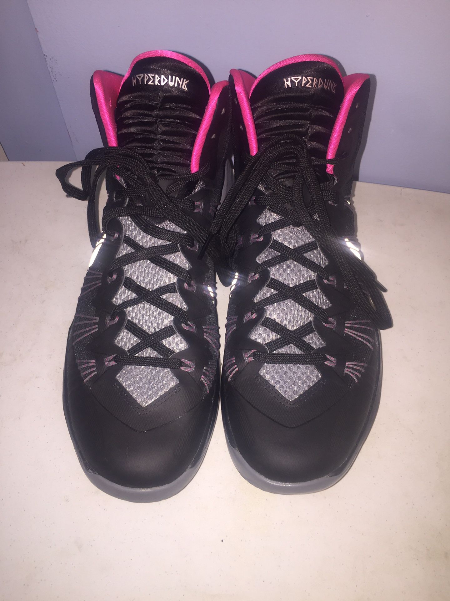 Nike Hyperdunk Men 11.5 - Dark/Pink/Grey