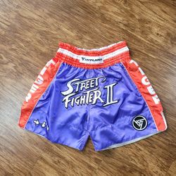 Street Fighter Sagat Muay Thai Shorts (Purple)