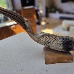 Wooden Bird Sculpture