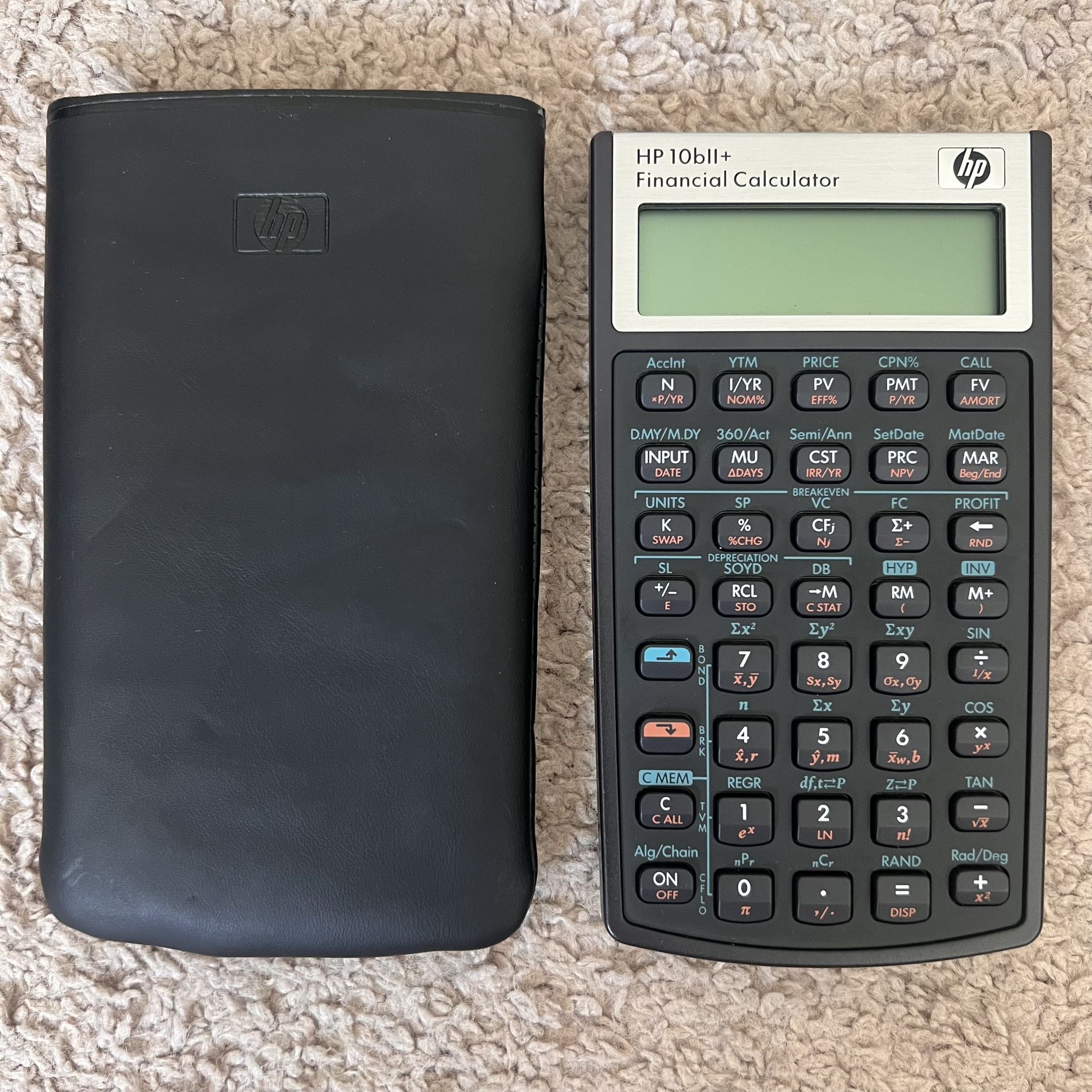 HP 10bII+ Financial Calculator with Case