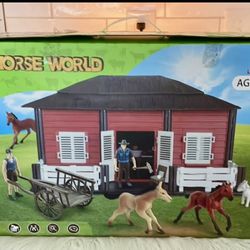 2020 Lucky Dog Horse World Brick by Brick layers of construction barn