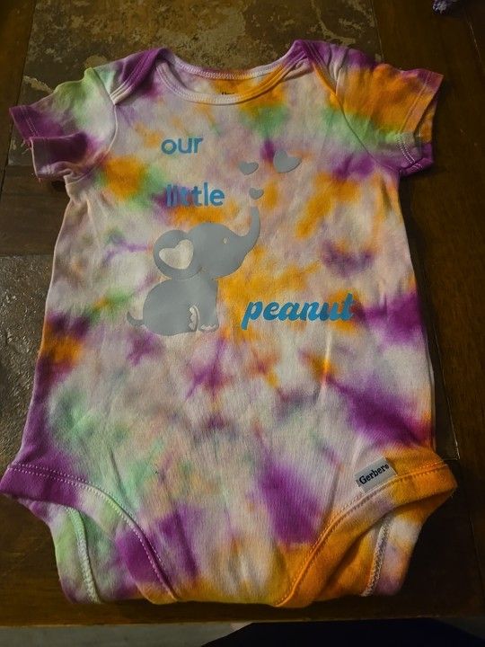 Custom Tie Died Onsie 18 M