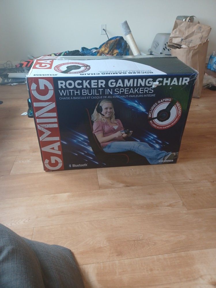 SYLVANIA Rocker Gaming Chair With Buit In Speakers (Bluetooth)
