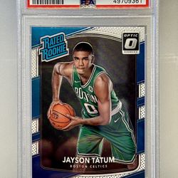 2017 Panini Donruss Jayson Tatum HOLO #198 PSA 9 MINT!