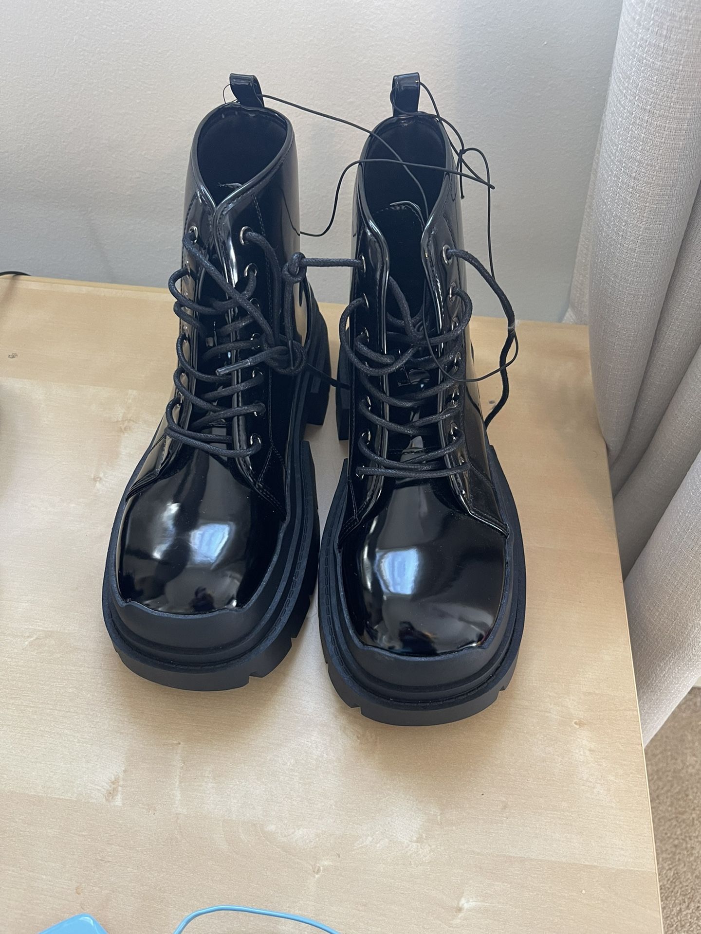 Black Combat Boots 