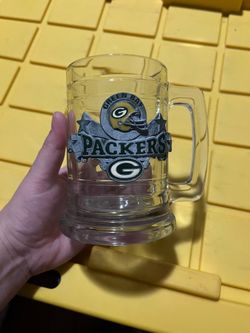 Green Bay packers nfl glass coffee mug