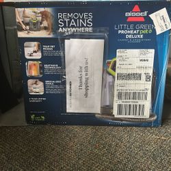 Bissell Little Green Pet Deluxe Portable Carpet Cleaner NEW
