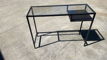 Glass desk