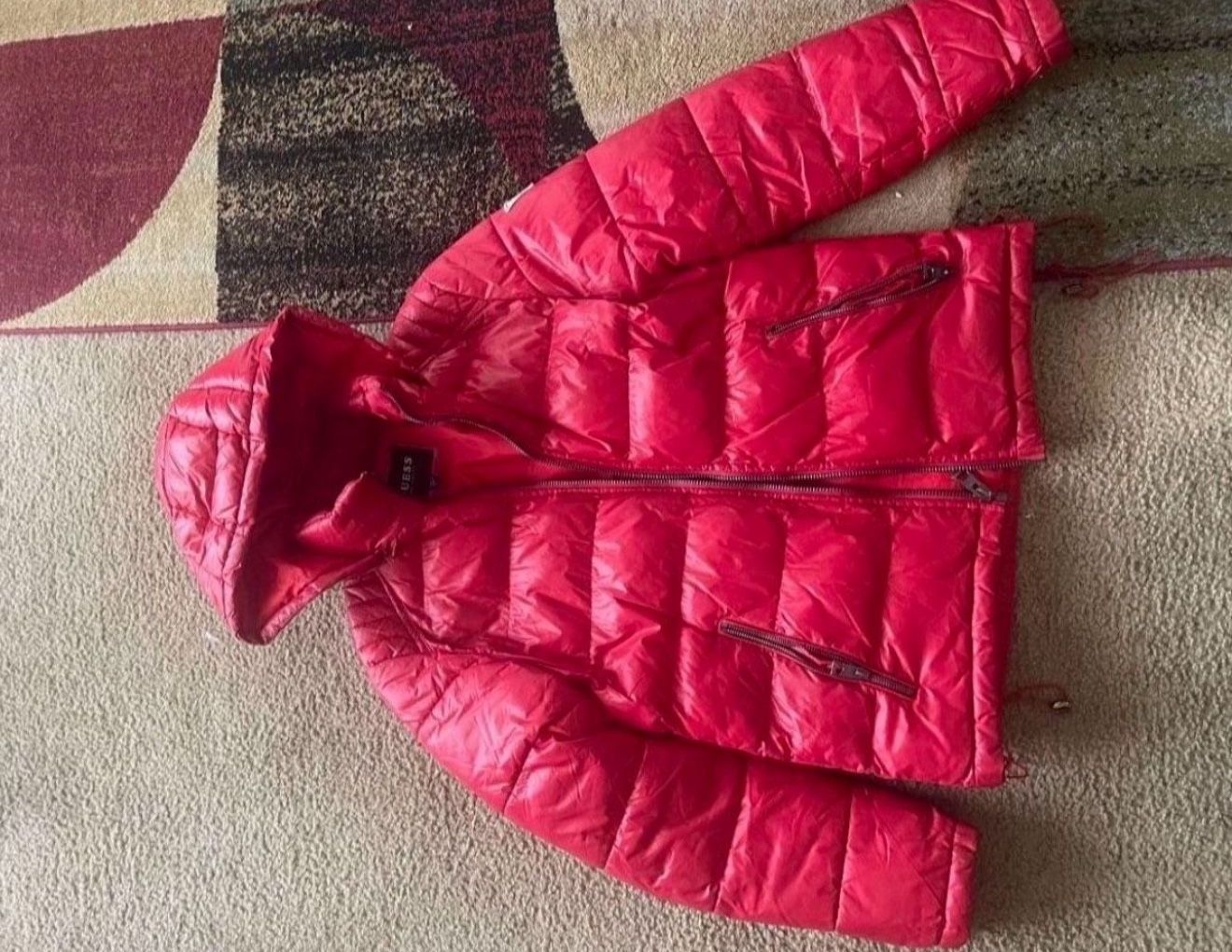 Small Red Guess Hoodie 