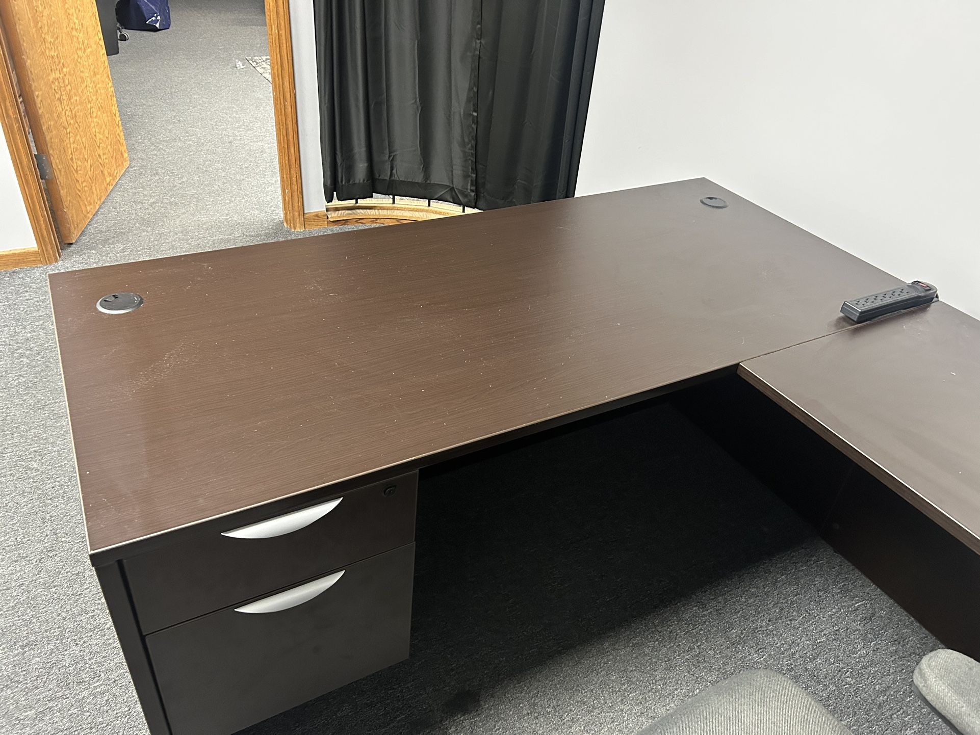 Sectional L Desk With Chair 