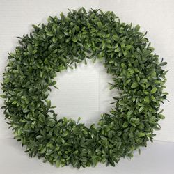 Artificial Boxwood Wreath