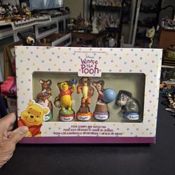Disney Store Winnie The Pooh Stamps & Sketch Pad Set, Self Inking Stamps Of Kanga With Roo, Winnie The Pooh, Tigger, Piglet & Eeyore