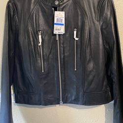 Michael Kors leather jacket women