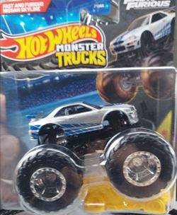 Rare Hot wheels monster trucks Fast and Furious Nissan Skyline $15 each