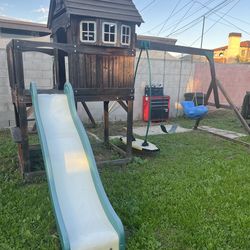 Free playhouse swingset