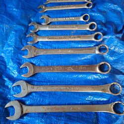 10 All USA WRENCHES 5/16" TO 15/16"