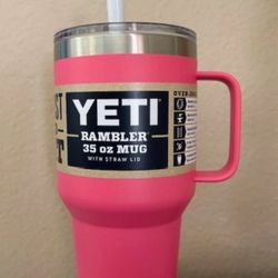 Yeti Rambler With Straw. 35oz. Brand New. 
