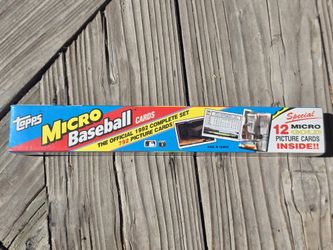 Vintage 1992 Topps Micro Baseball Cards – Complete Sealed Set (792 + 12 Gold Inserts)