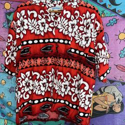 size large red hawaiian shirt 