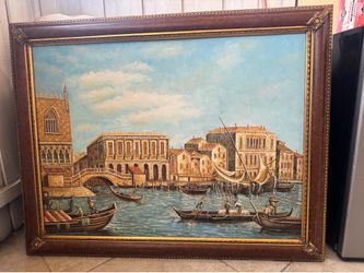 A Contemporary Decorative Painting of the Grand Canal, after Canaletto