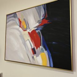 Framed Abstract Painting 