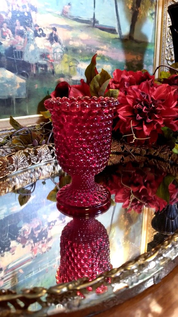 Vintage Glass Candle Holder