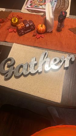 Gather Metal Word Sign