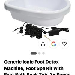 Foot Bath Ionic Detox Machine Foot Spa
