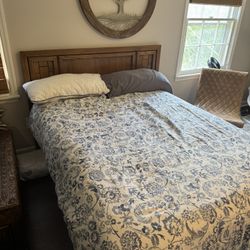 Full Size Mattress + Box + Frame + Headboard + Sheets & Comforter