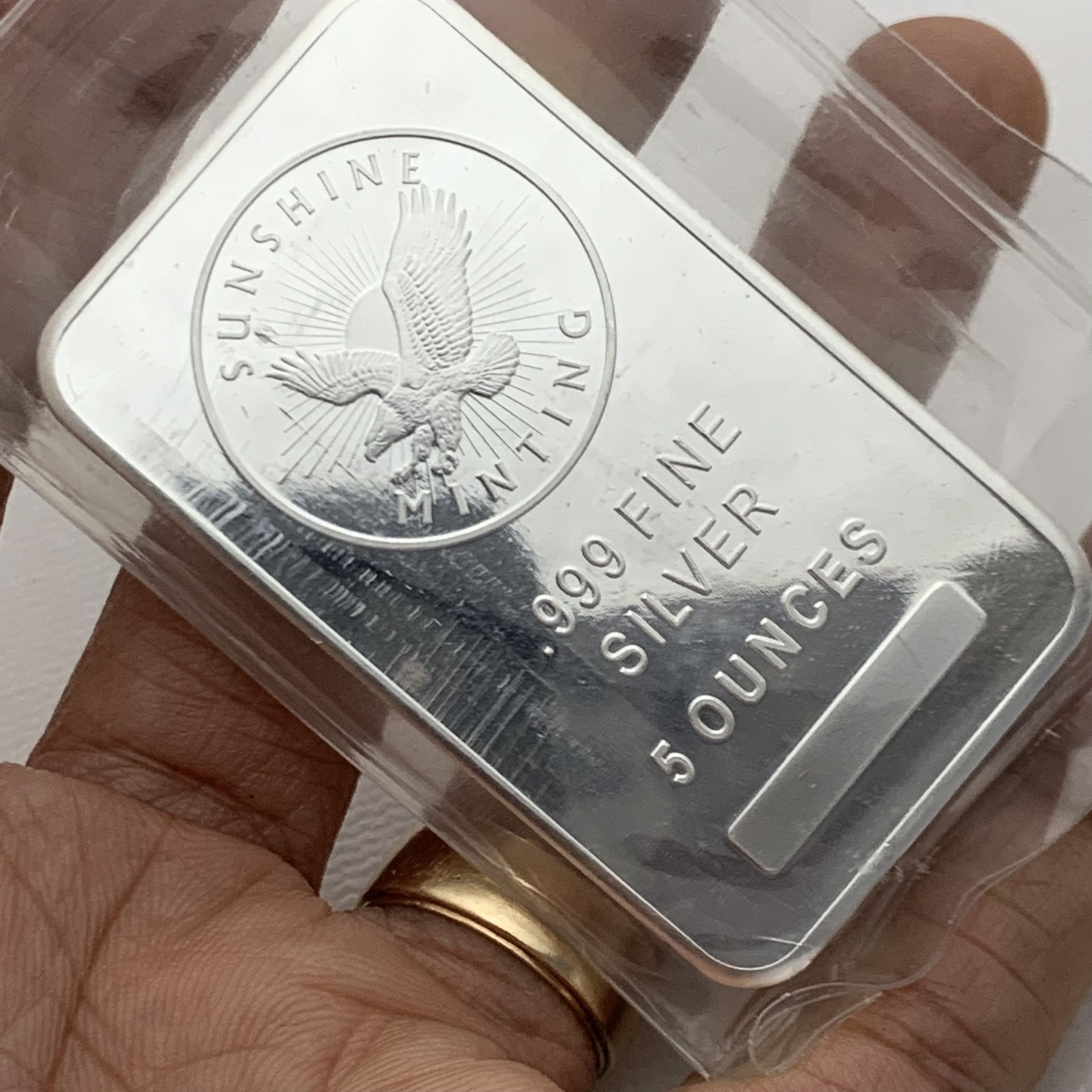 5 Oz 999 Fine Solid Silver Bar