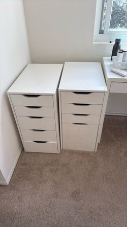 White drawers