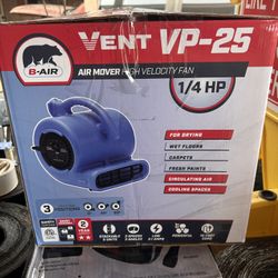 New B-Air 1/4 HP Air Mover Blower Fan