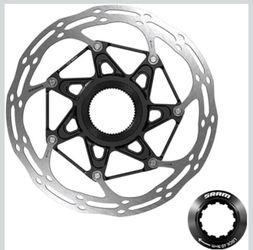 2 pcs SRAM CenterLine X Disc Brake Rotor Silver/Black Centerlock 160mm W/Lock Ring