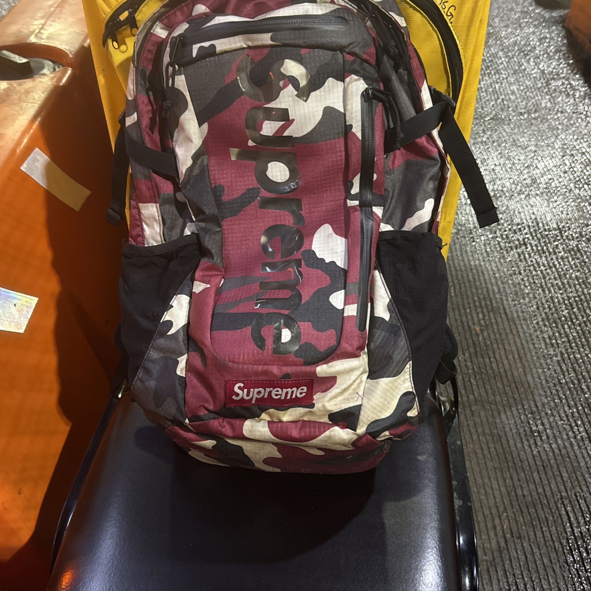 Red Camo Supreme Backpack 
