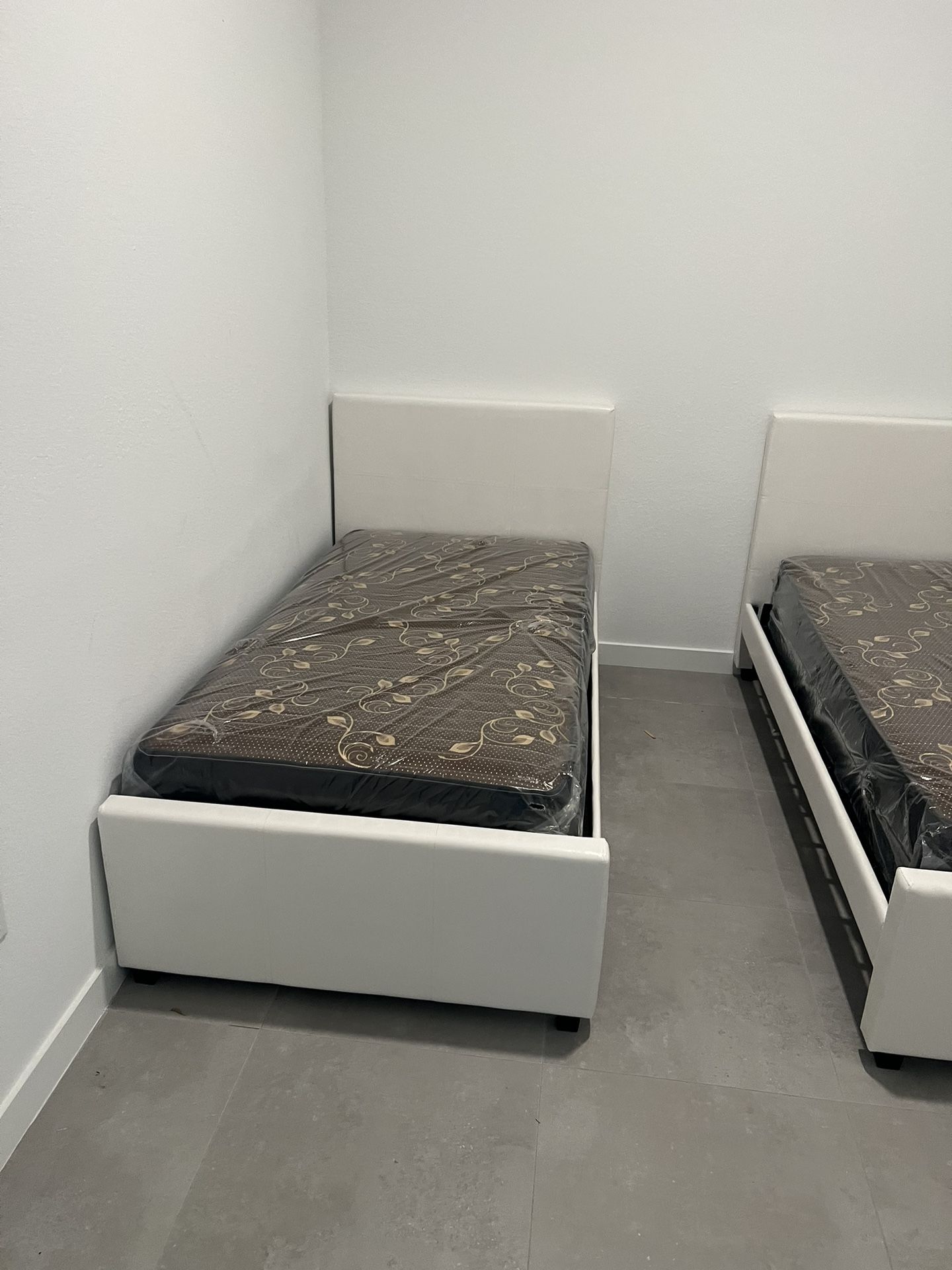 2 Twin Size Bed With That Mattress All New Furniture And Free Delivery