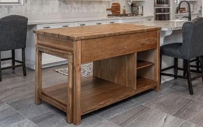 Rustic butcher’s block